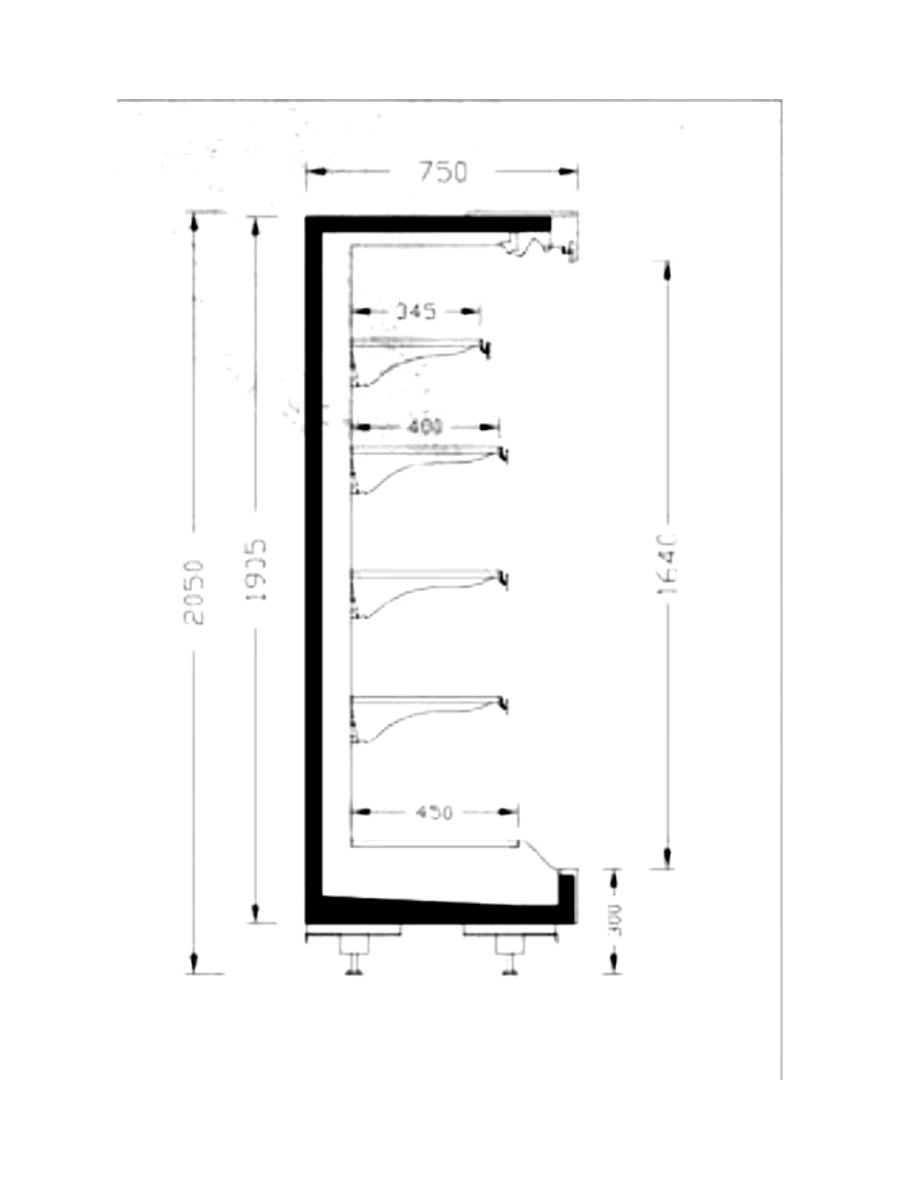 ELITE DD 75-205 teknik kesit çizimi
