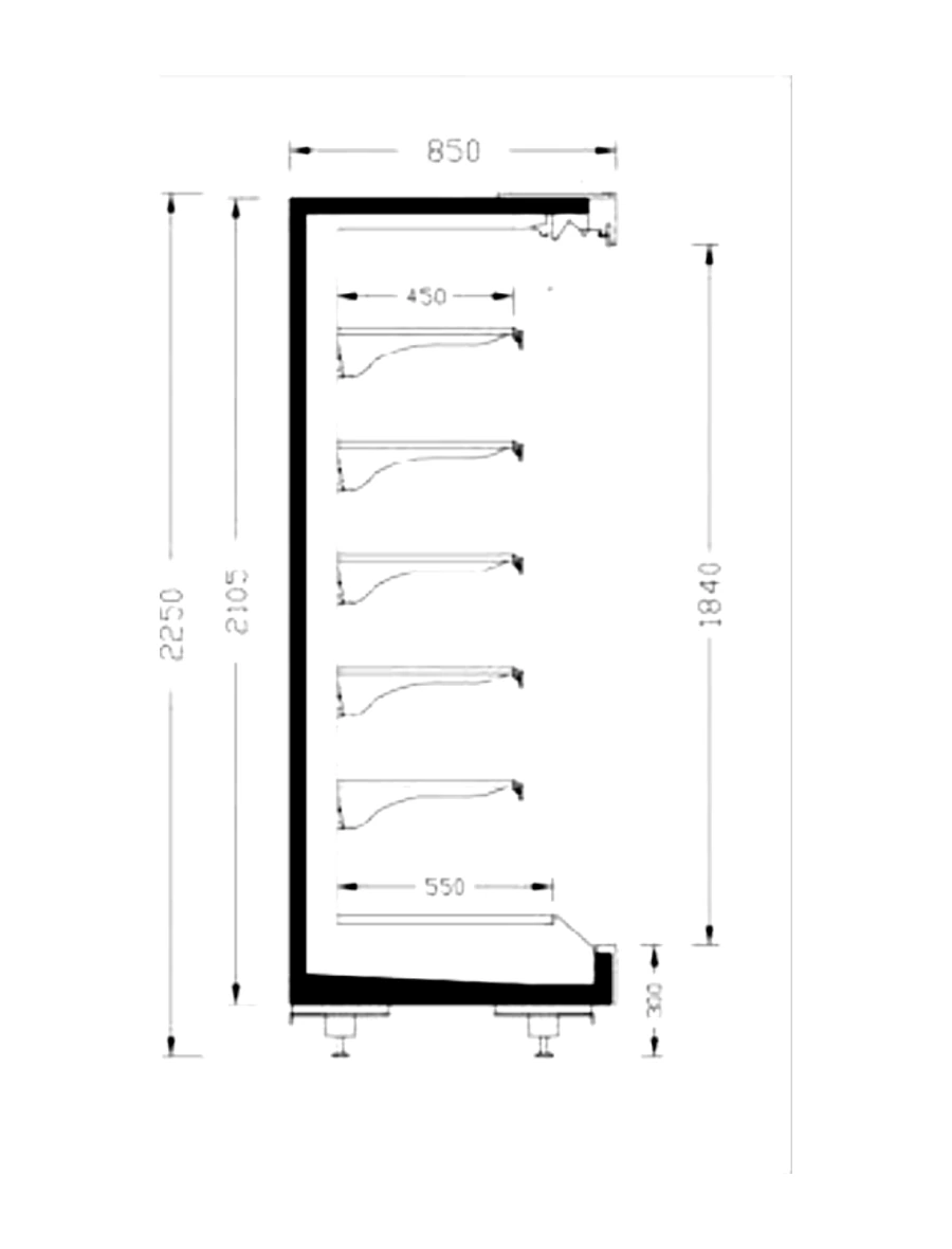 ELITE DD 85-225 teknik kesit çizimi