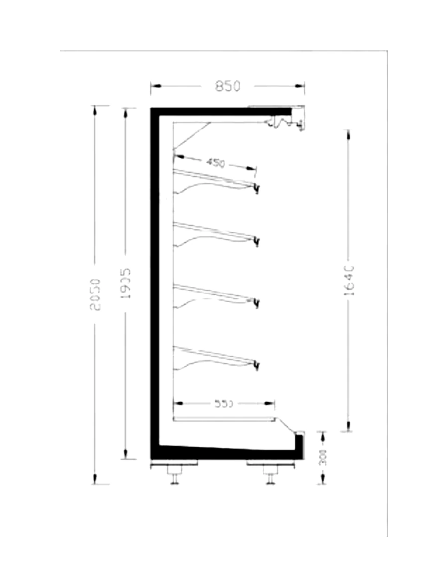 ELITE DD MT 85-205 teknik kesit çizimi