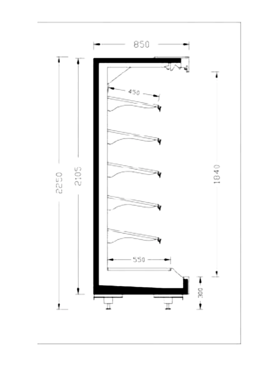 ELITE DD MT 85-225 teknik kesit çizimi